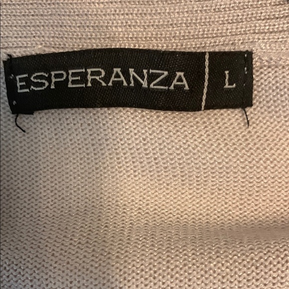 Esperanza Long Beige Sweater Cardigan - Picture 3 of 4